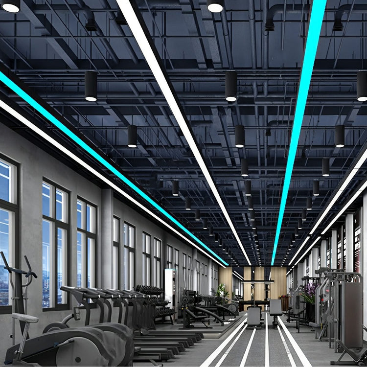 Modern Minimalist LED Long Strip Office Pendant Lights - Flyachilles