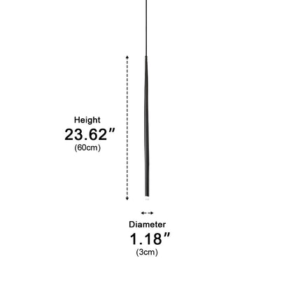 Modern Minimalist Linear Long Strip Bar LED Pendant Lights - Flyachilles