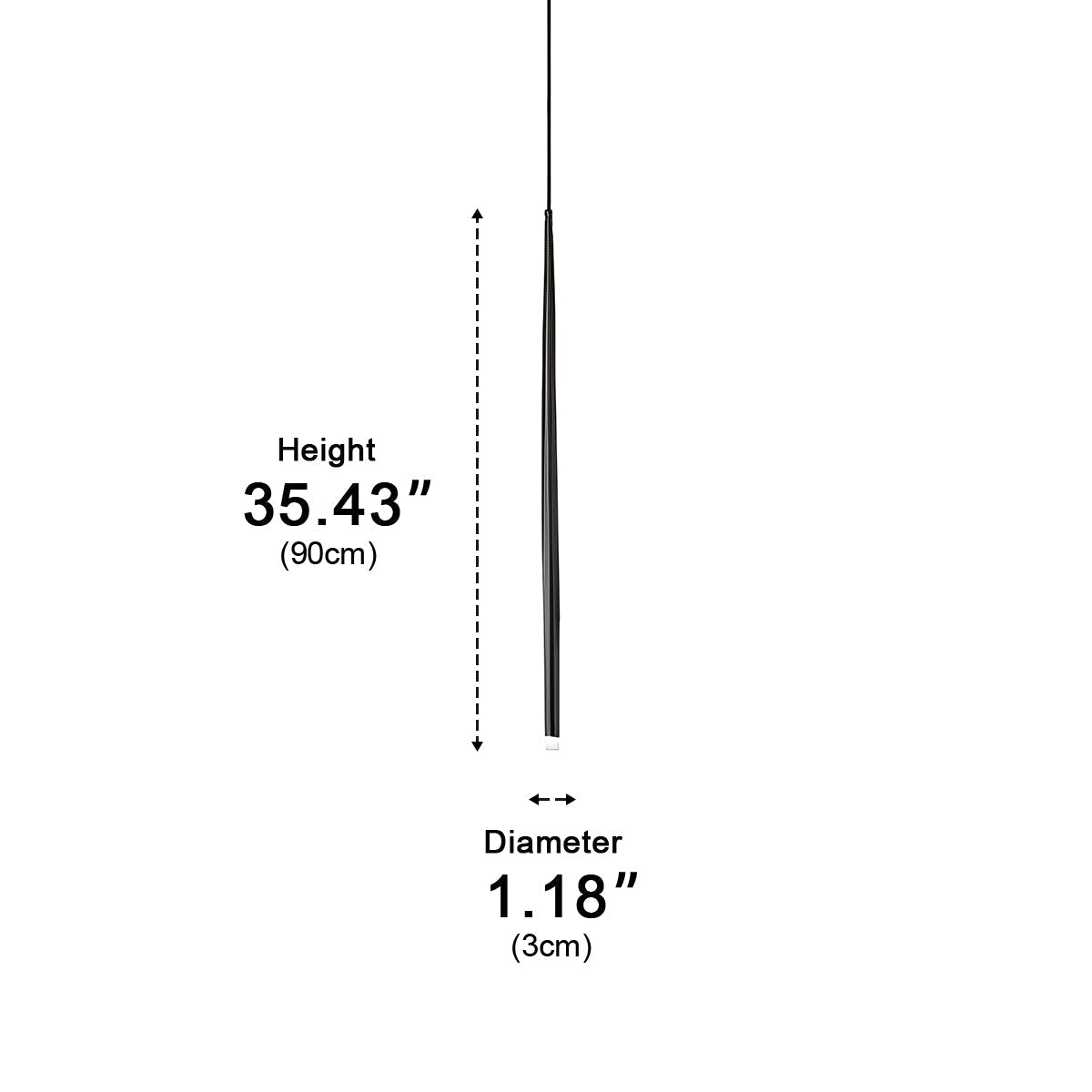 Modern Minimalist Linear Long Strip Bar LED Pendant Lights - Flyachilles