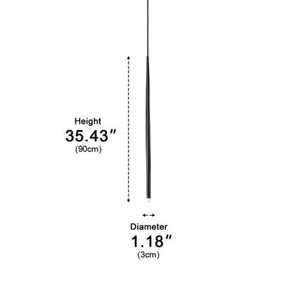 Modern Minimalist Linear Long Strip Bar LED Pendant Lights - Flyachilles