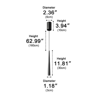Modern Minimalist Long Strip Bar LED Pendant Lights - Flyachilles