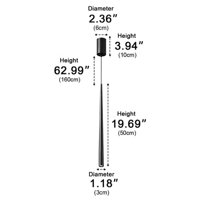 Modern Minimalist Long Strip Bar LED Pendant Lights - Flyachilles