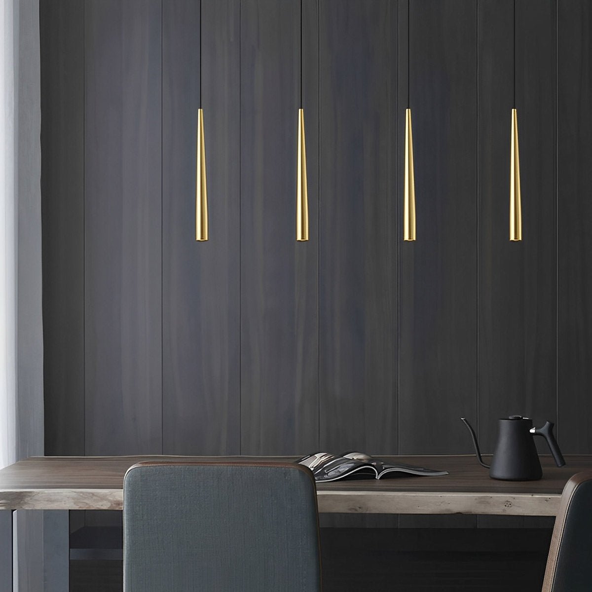 Modern Minimalist Long Strip Bar LED Pendant Lights - Flyachilles