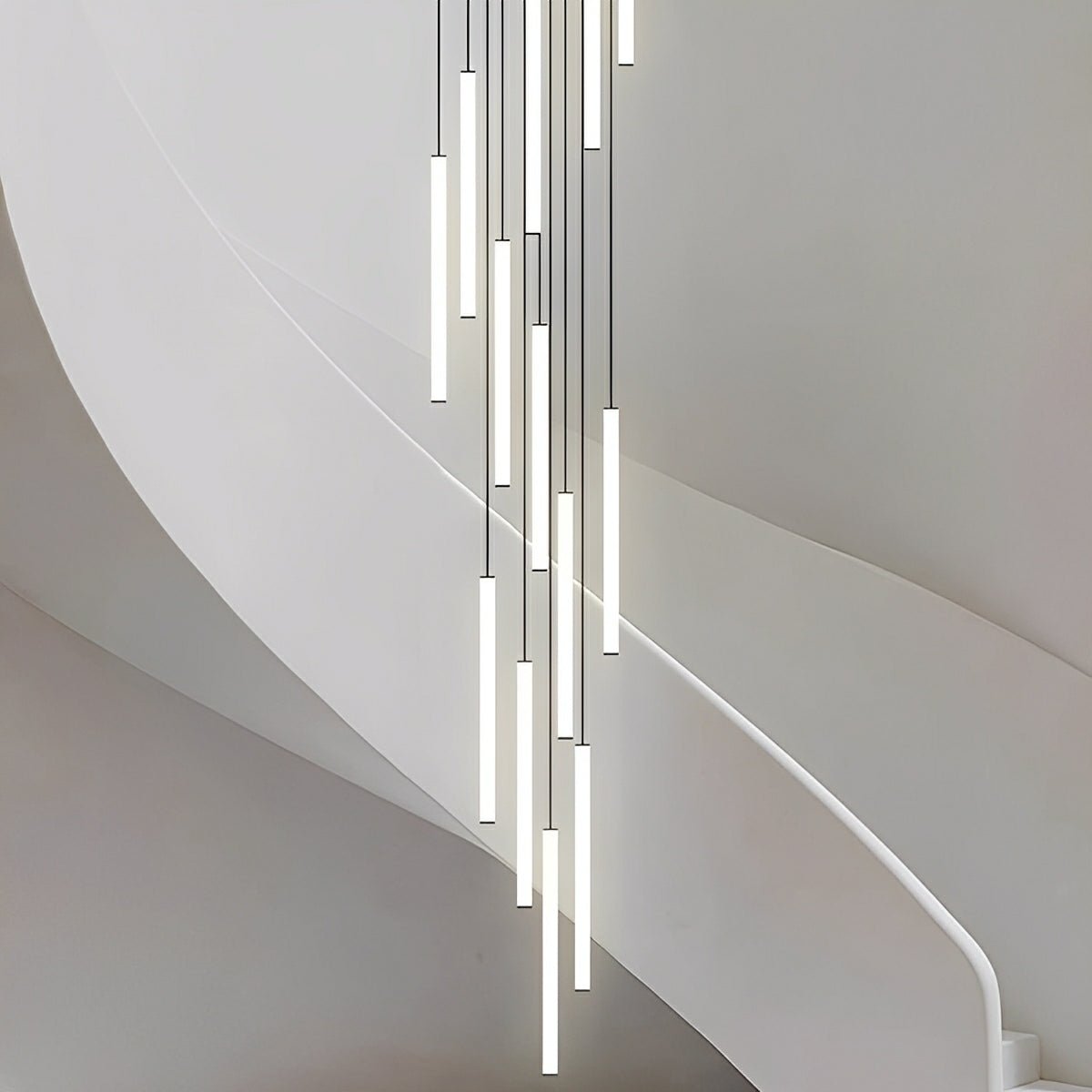 Modern Minimalist Long Strip LED Stairs Pendant Lights - Flyachilles