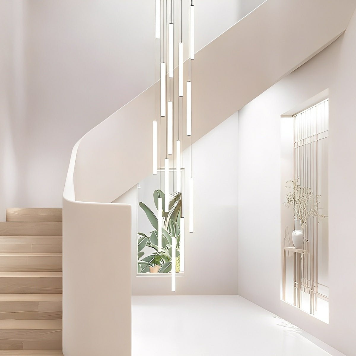 Modern Minimalist Long Strip LED Stairs Pendant Lights - Flyachilles