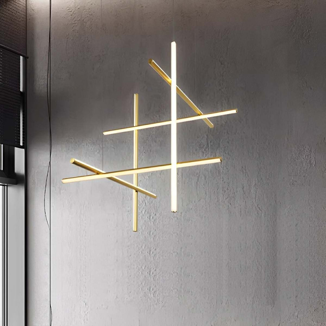 Modern Minimalist LOS Coordinates Geometric Linear LED Pendant Lights - Flyachilles