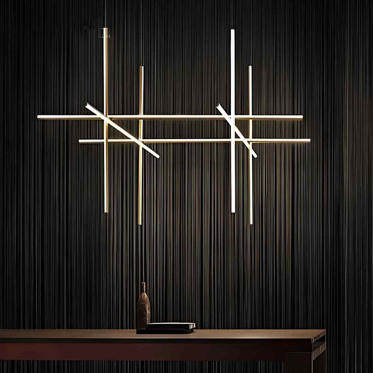 Modern Minimalist LOS Coordinates Geometric Linear LED Pendant Lights - Flyachilles