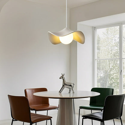 Modern Minimalist Lotus Leaf Cement LED Pendant Lights - Flyachilles