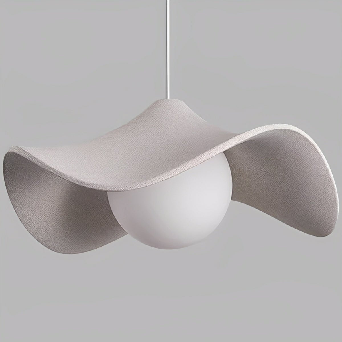 Modern Minimalist Lotus Leaf Cement LED Pendant Lights - Flyachilles
