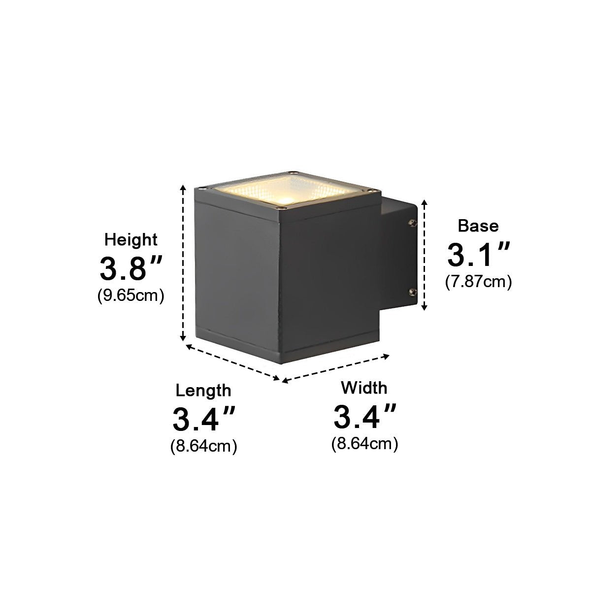 Modern Minimalist Outdoor LED Waterproof Exterior Wall Light for Courtyard Fence - Flyachilles