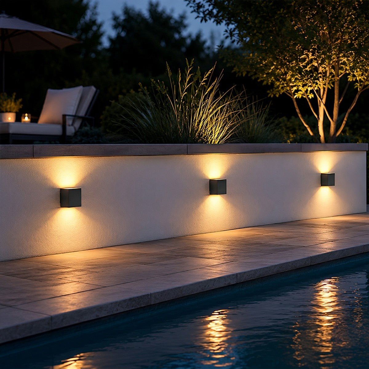 Modern Minimalist Outdoor LED Waterproof Exterior Wall Light for Courtyard Fence - Flyachilles