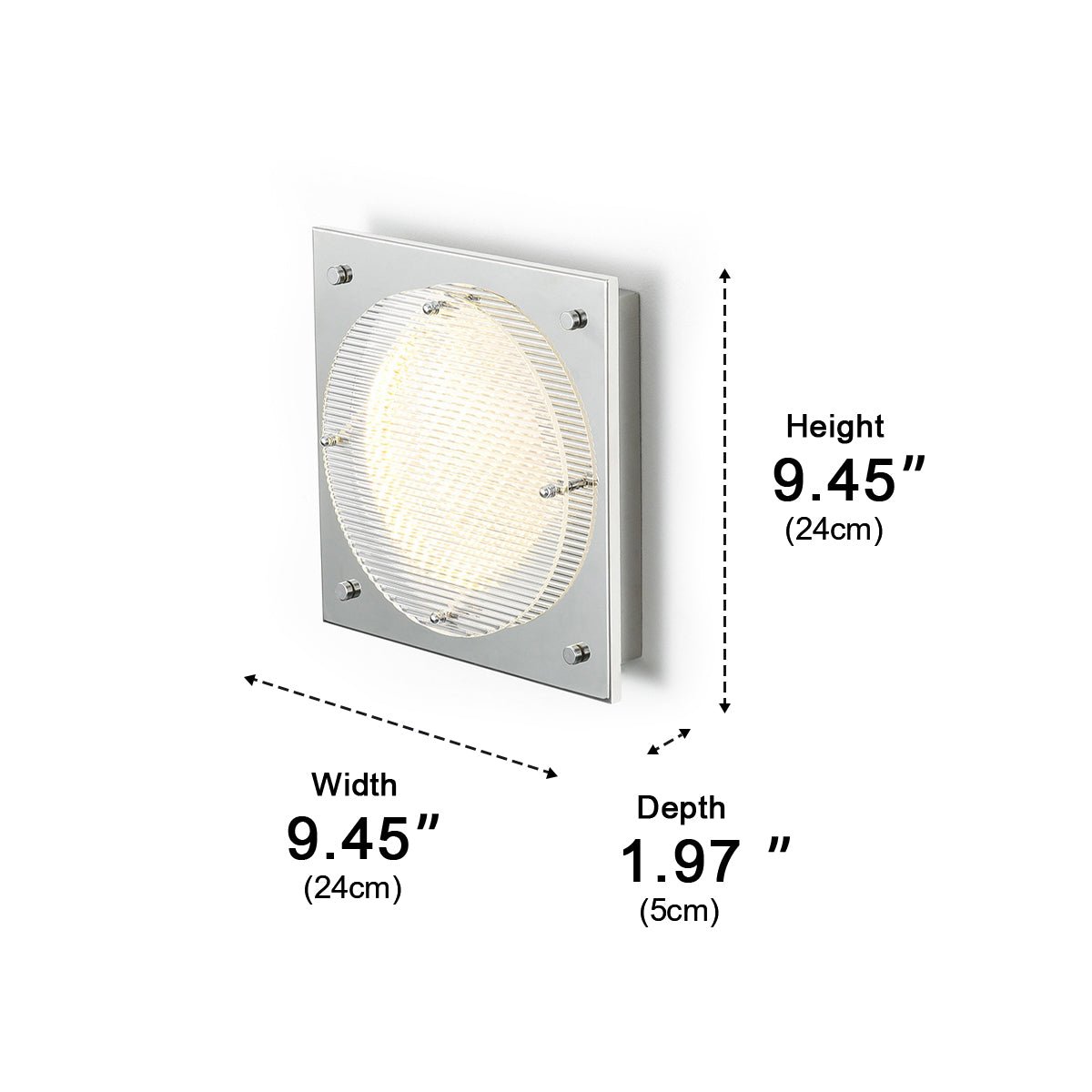 Modern Minimalist Oval LED Wall Sconce Stainless Steel Cage Wall Light - Flyachilles