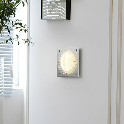Modern Minimalist Oval LED Wall Sconce Stainless Steel Cage Wall Light - Flyachilles