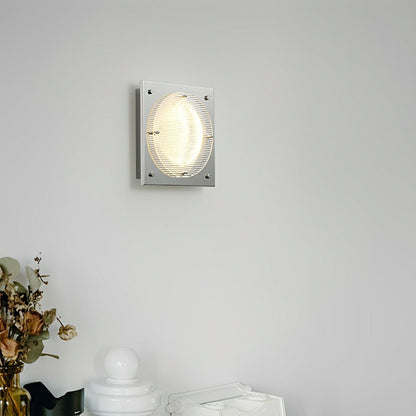 Modern Minimalist Oval LED Wall Sconce Stainless Steel Cage Wall Light - Flyachilles
