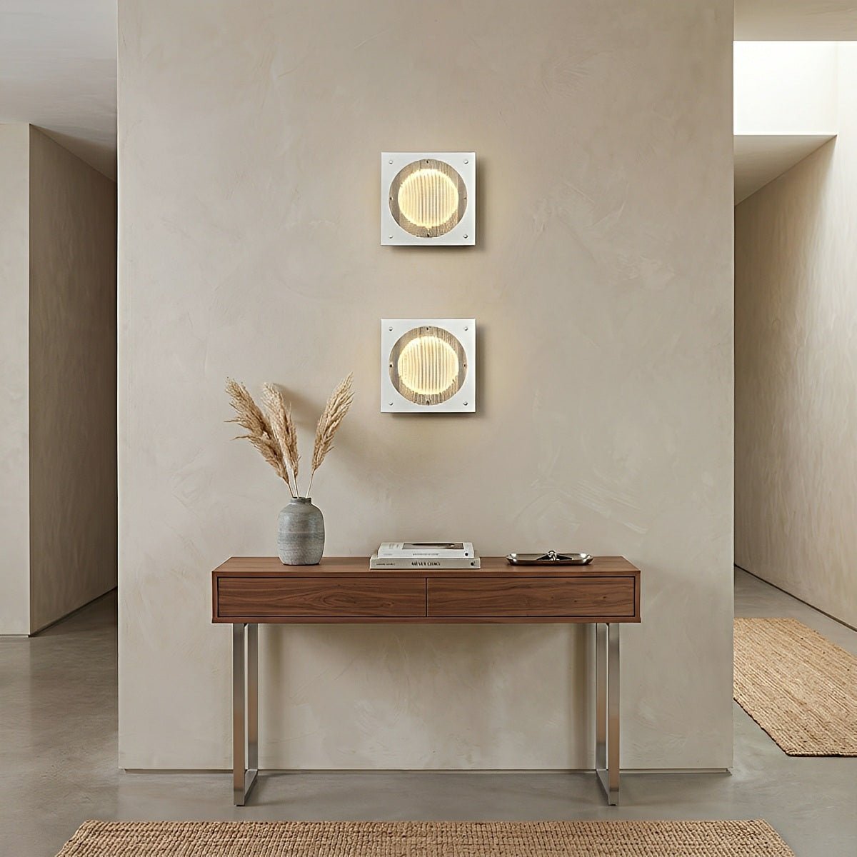 Modern Minimalist Oval LED Wall Sconce Stainless Steel Cage Wall Light - Flyachilles