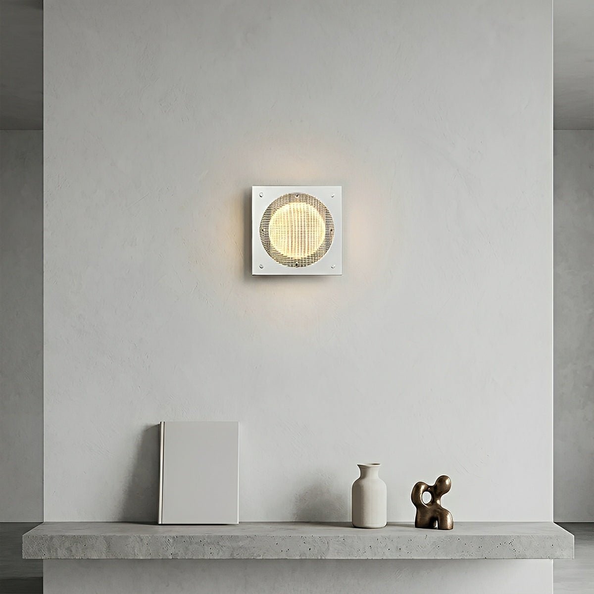 Modern Minimalist Oval LED Wall Sconce Stainless Steel Cage Wall Light - Flyachilles