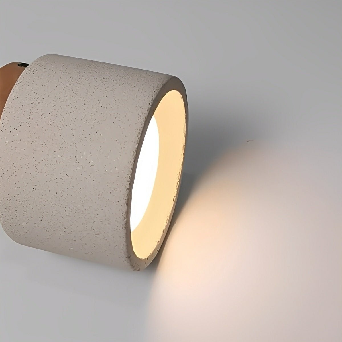 Modern Minimalist Round Cement LED Ceiling Lights - Flyachilles