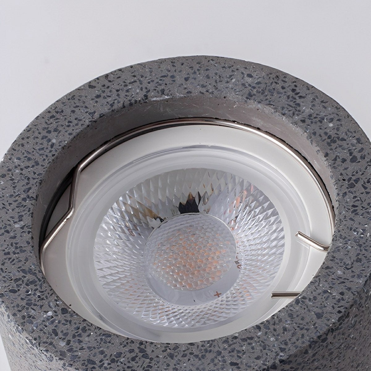 Modern Minimalist Round Cement LED Ceiling Lights Mainless Lighting - Flyachilles