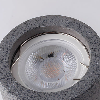 Modern Minimalist Round Cement LED Ceiling Lights Mainless Lighting - Flyachilles