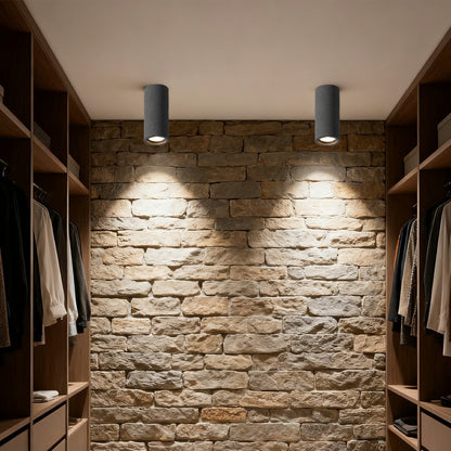 Modern Minimalist Round Concrete LED Ceiling Lights Mainless Lighting - Flyachilles