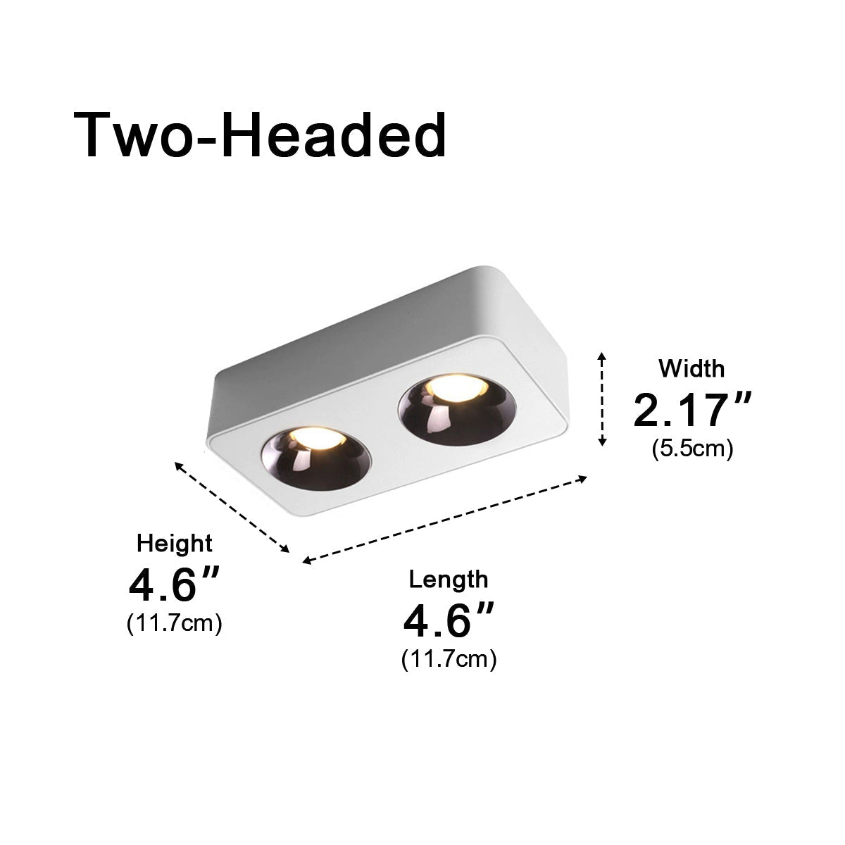 Modern Minimalist Square LED Indoor Ceiling Spot Light - Flyachilles