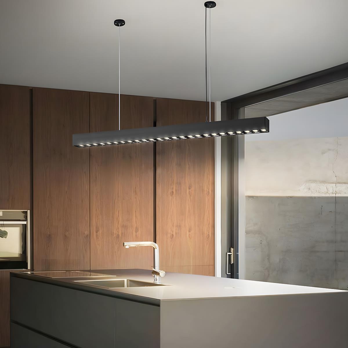 Modern Minimalist Up and Down 2 Way Office Grille LED Long Strip Light - Flyachilles