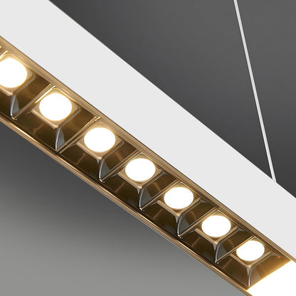 Modern Minimalist Up and Down 2 Way Office Grille LED Long Strip Light - Flyachilles