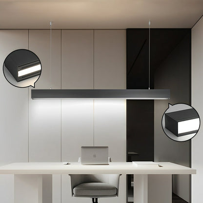 Modern Minimalist Up&amp;Down Linear LED Strip Office Ceiling Pendant Lights - Flyachilles