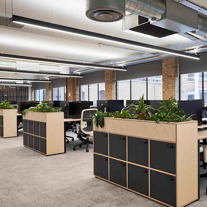 Modern Minimalist Up&amp;Down Linear LED Strip Office Ceiling Pendant Lights - Flyachilles