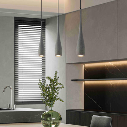 Modern Minimalist Water Drop Indoor Cement LED Pendant Lights - Flyachilles