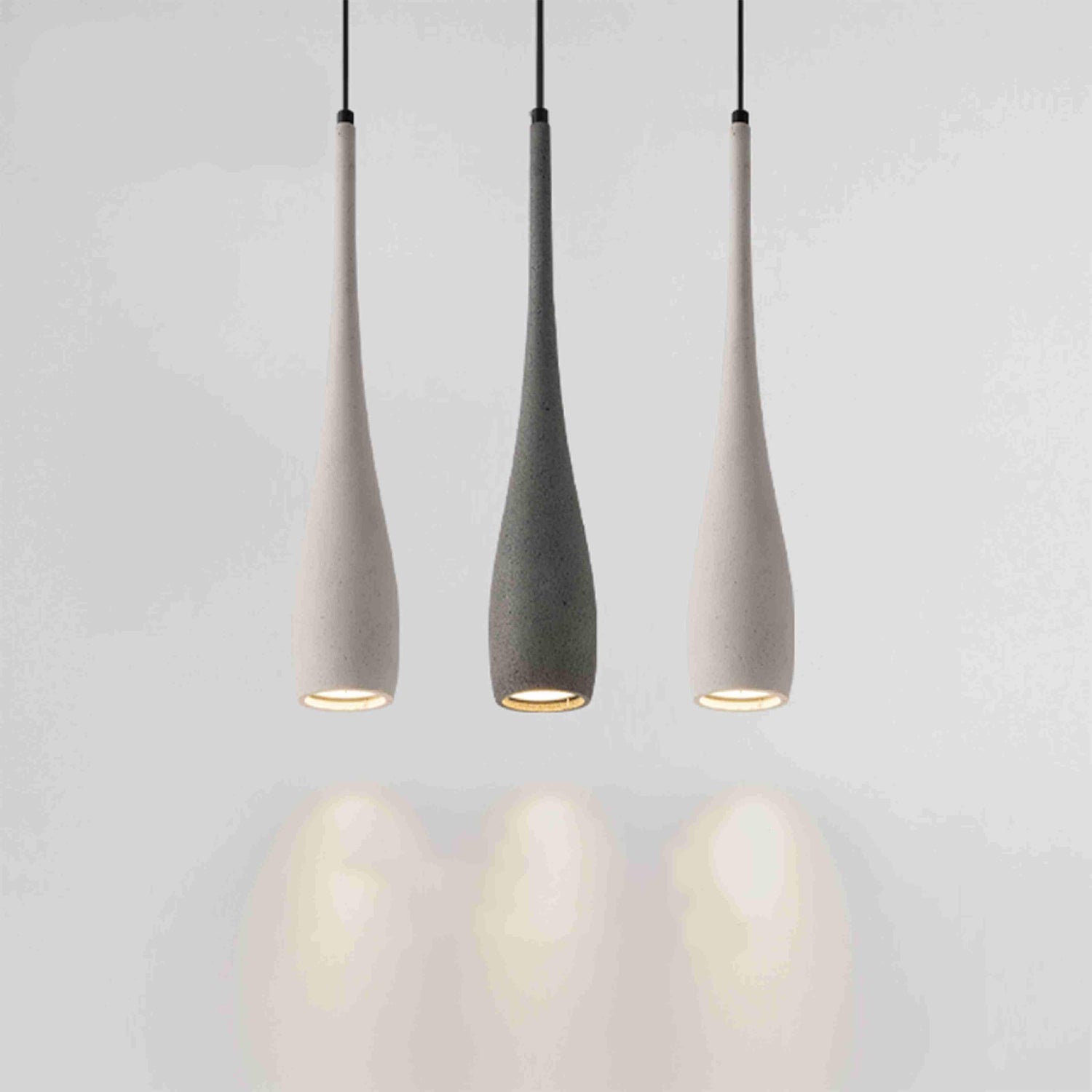 Modern Minimalist Water Drop Indoor Cement LED Pendant Lights - Flyachilles
