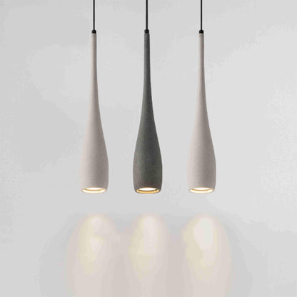 Modern Minimalist Water Drop Indoor Cement LED Pendant Lights - Flyachilles