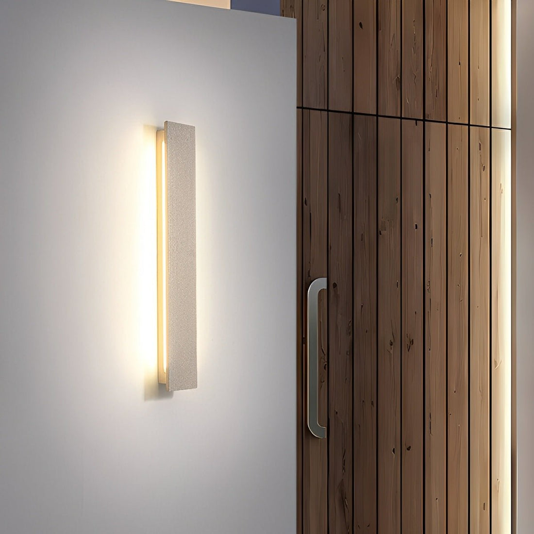 Modern Minimalist Waterproof Outdoor Cement LED Porch Lights - Flyachilles