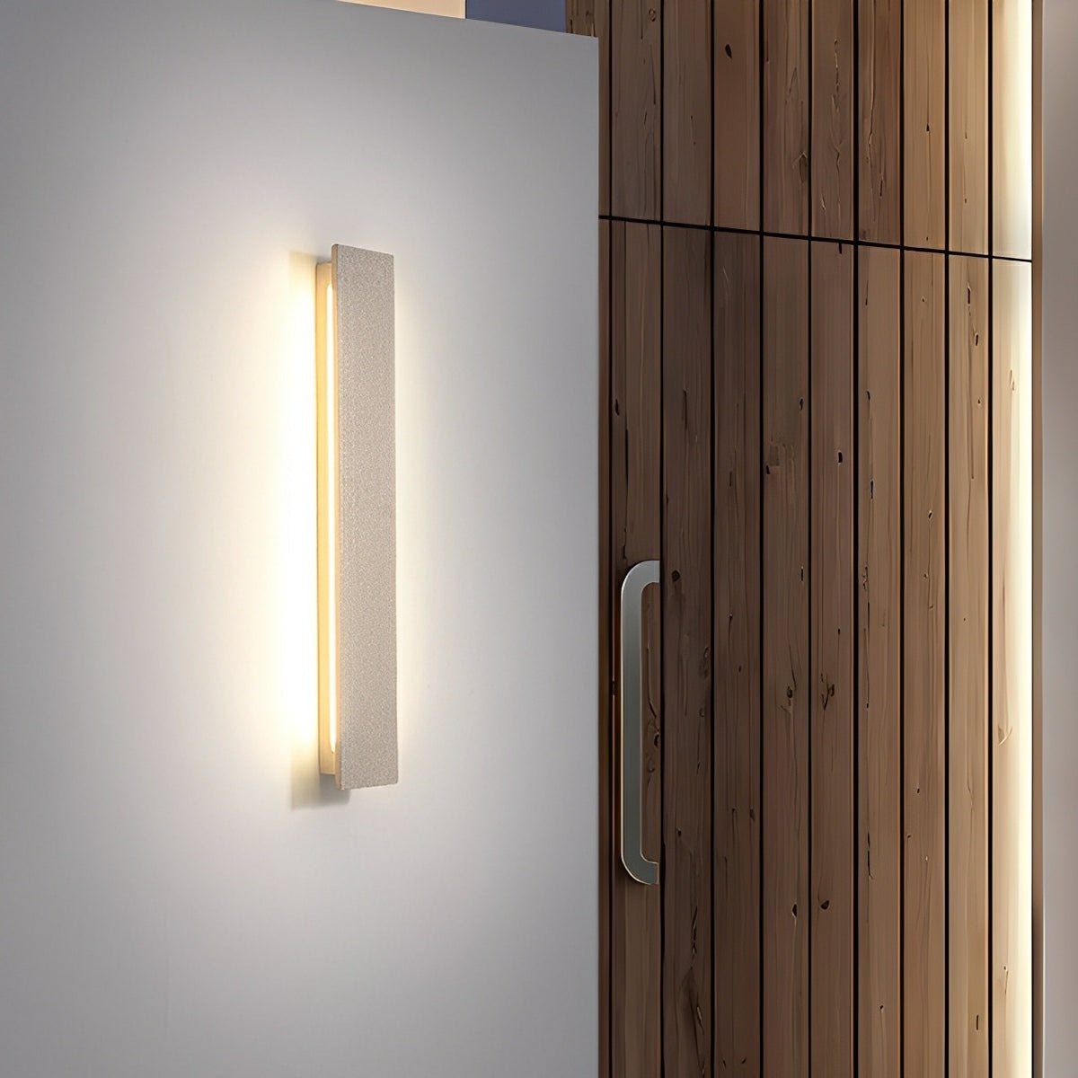 Modern Minimalist Waterproof Outdoor Cement LED Porch Lights - Flyachilles