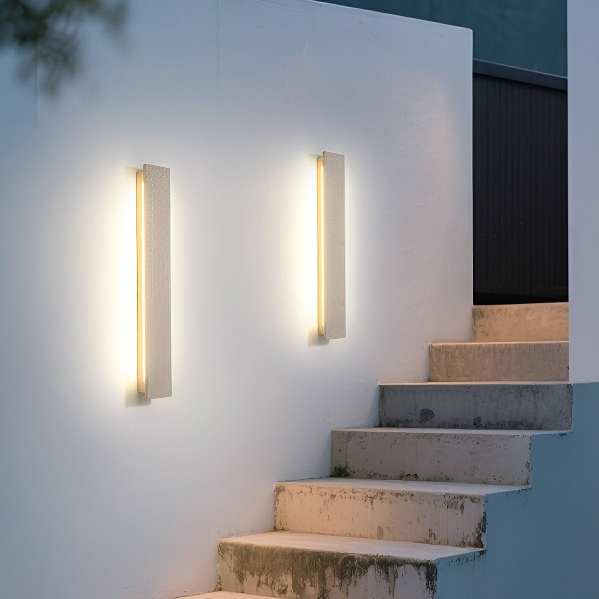 Modern Minimalist Waterproof Outdoor Cement LED Porch Lights - Flyachilles