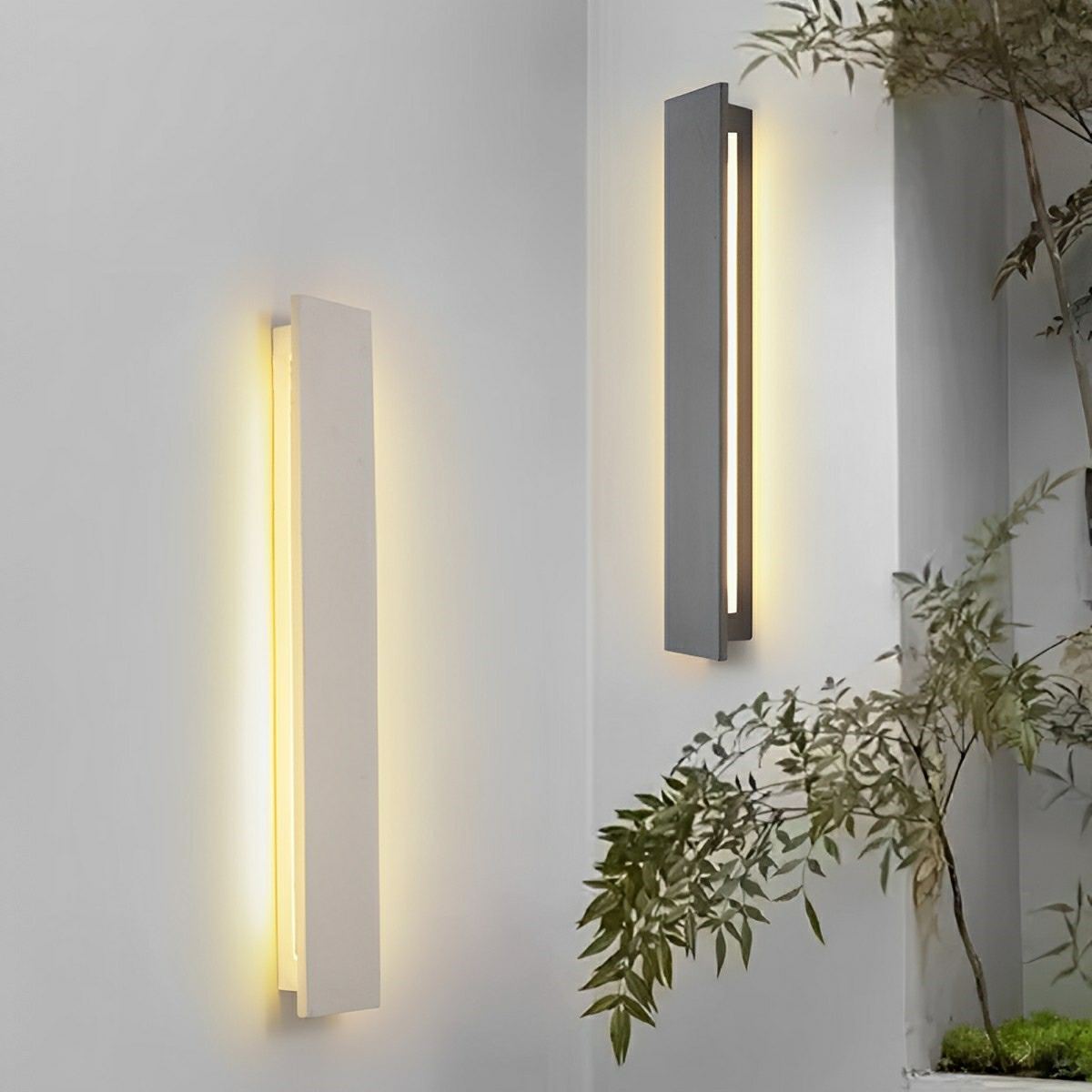 Modern Minimalist Waterproof Outdoor Cement LED Porch Lights - Flyachilles