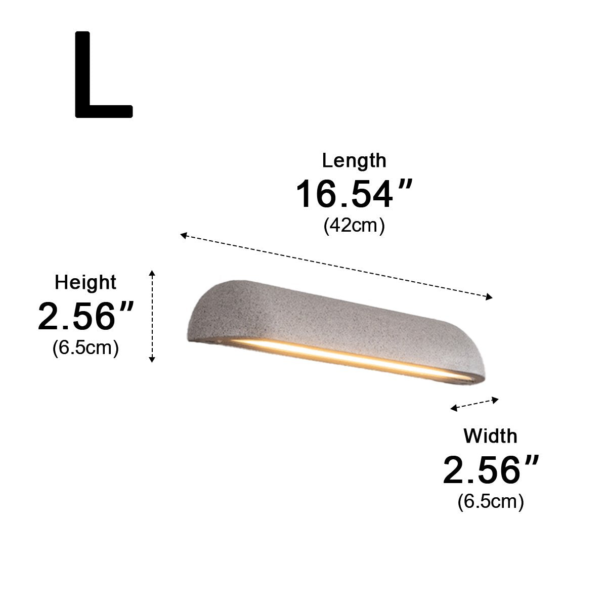 Modern Minimalist Waterproof Outdoor Cement Long Dome LED Porch Lights - Flyachilles