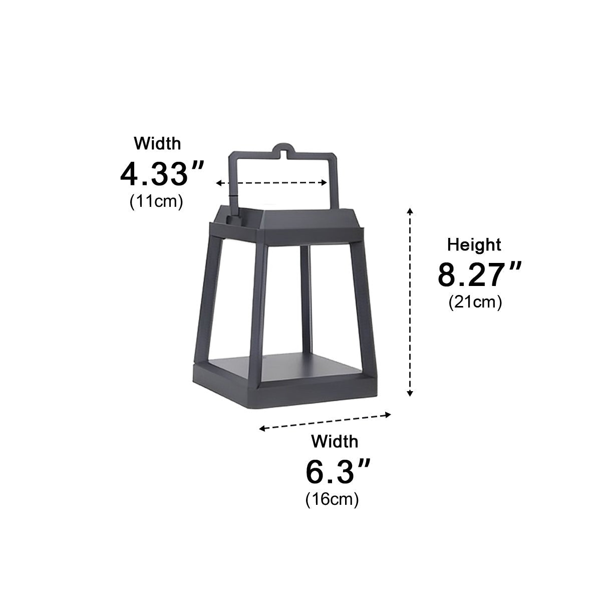 Modern Minimalist Waterproof Solar LED Outdoor Lantern Table Lamp - Flyachilles