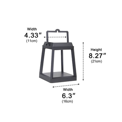 Modern Minimalist Waterproof Solar LED Outdoor Lantern Table Lamp - Flyachilles