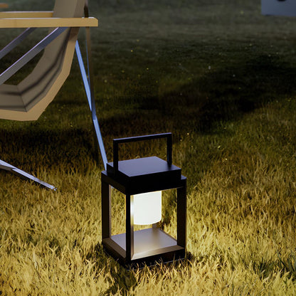 Modern Minimalist Waterproof Solar LED Outdoor Lantern Tabletop Lamp Rechargeable - Flyachilles
