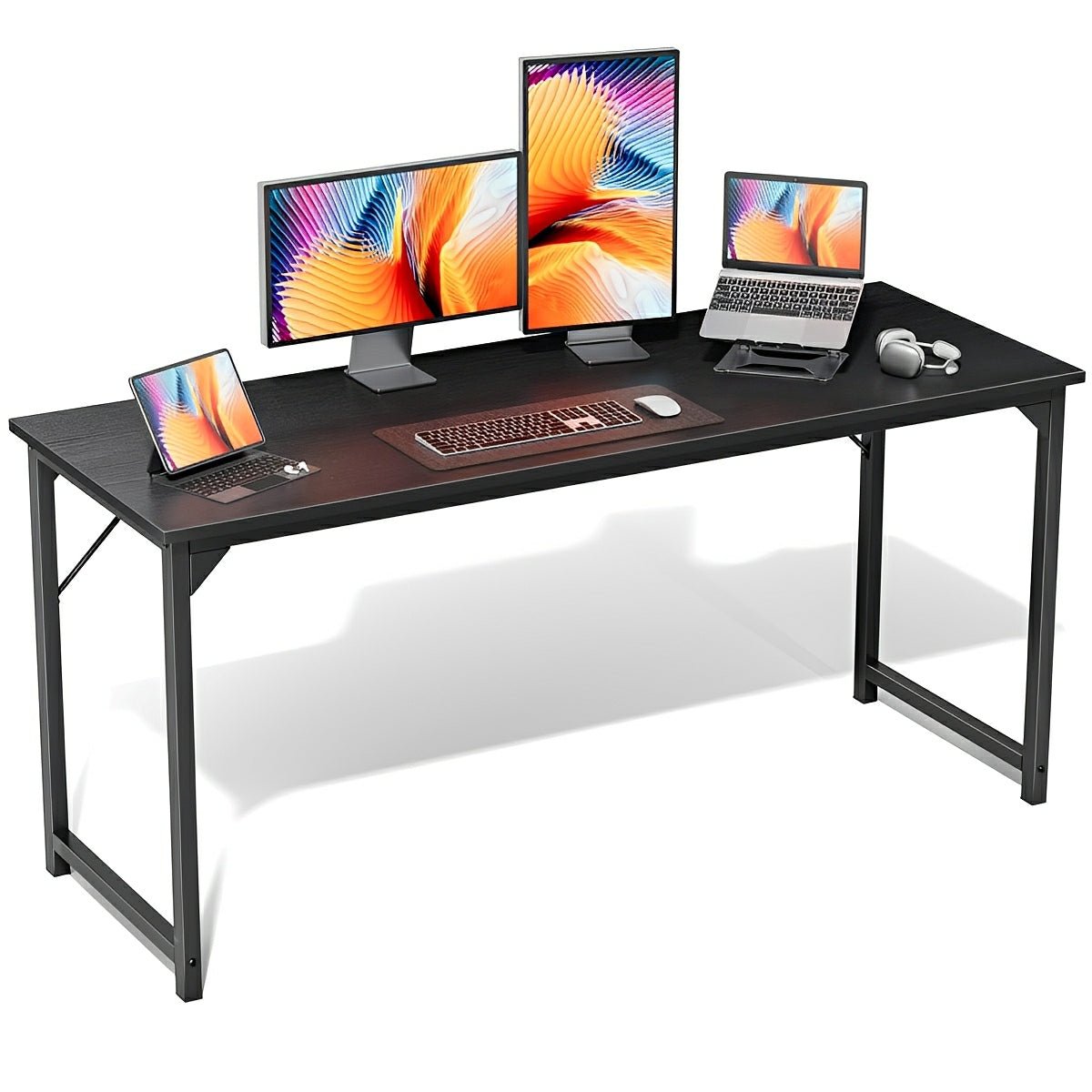 Modern Minimalist Wood Computer Desk for Home Office - Flyachilles