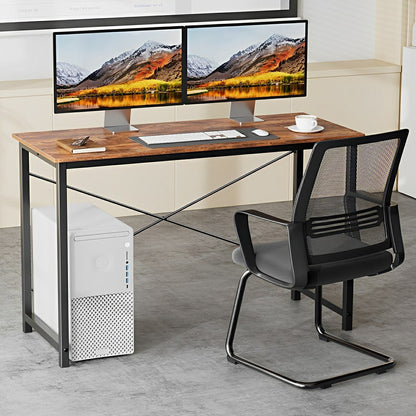 Modern Minimalist Wood Computer Desk for Home Office - Flyachilles