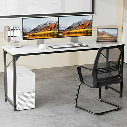 Modern Minimalist Wood Computer Desk for Home Office - Flyachilles