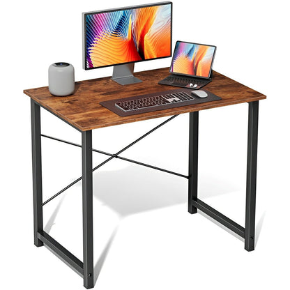 Modern Minimalist Wood Computer Desk for Home Office - Flyachilles