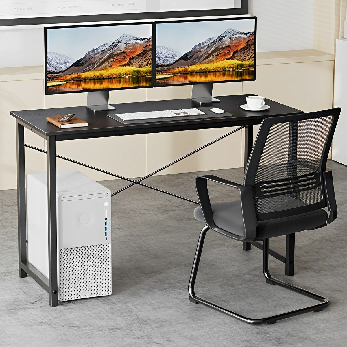 Modern Minimalist Wood Computer Desk for Home Office - Flyachilles
