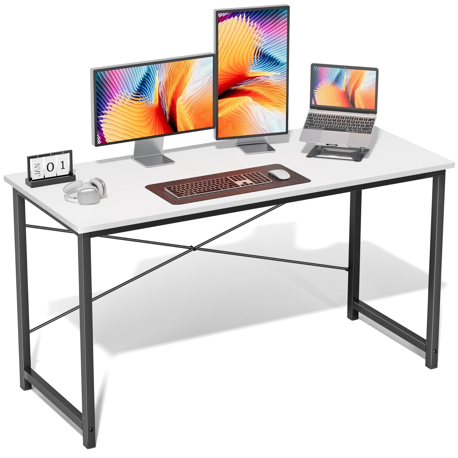 Modern Minimalist Wood Computer Desk for Home Office - Flyachilles