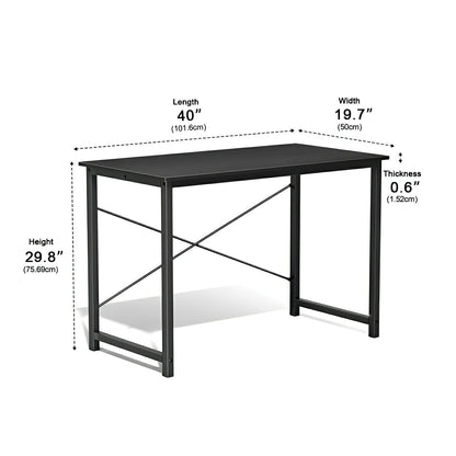 Modern Minimalist Wood Computer Desk for Home Office - Flyachilles