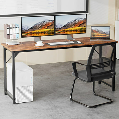 Modern Minimalist Wood Computer Desk for Home Office - Flyachilles