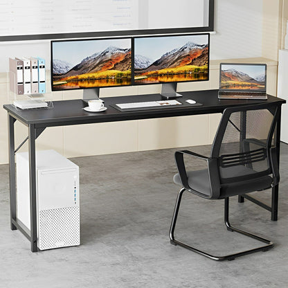 Modern Minimalist Wood Computer Desk for Home Office - Flyachilles