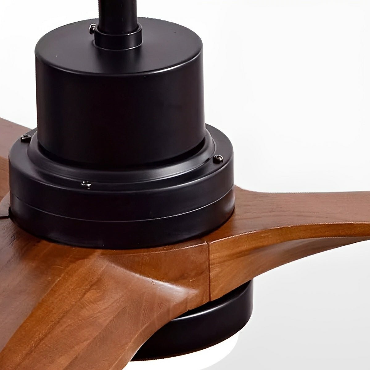 Modern Minimalist Wood DC Motor Reversible Ceiling Fan with Light - Flyachilles